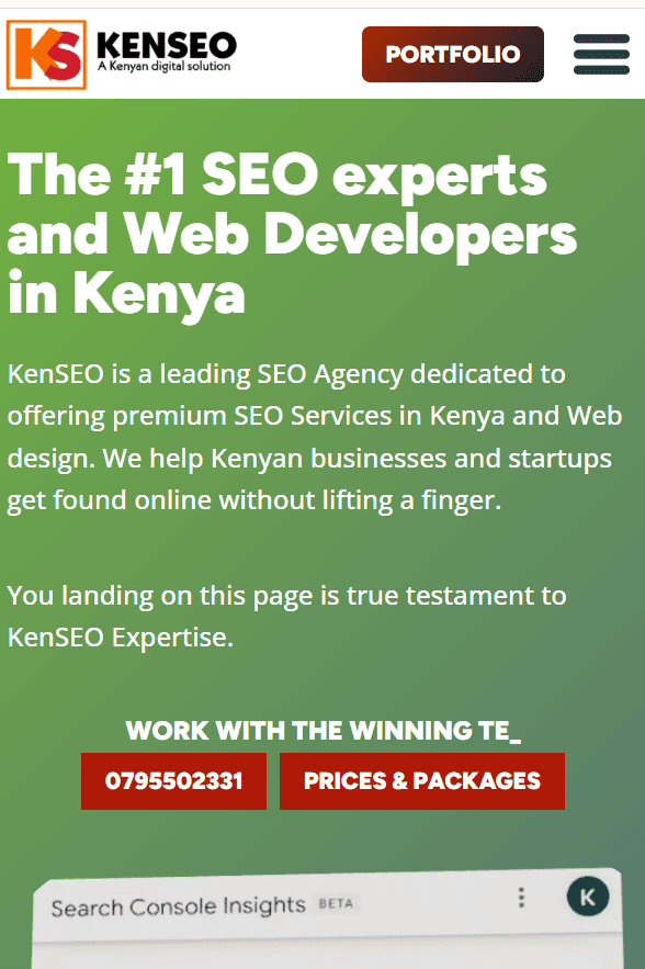 KenSEO affordable web design services in kenya