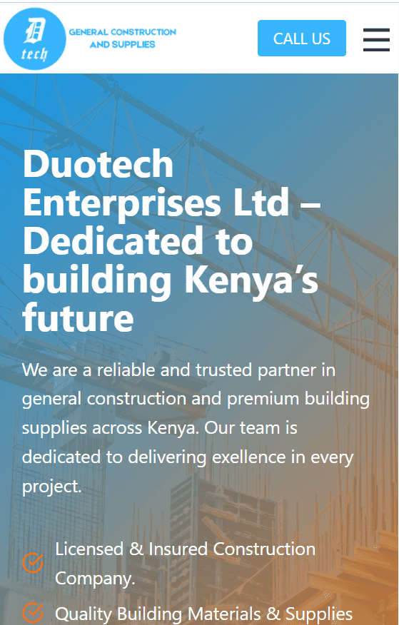 contractor website