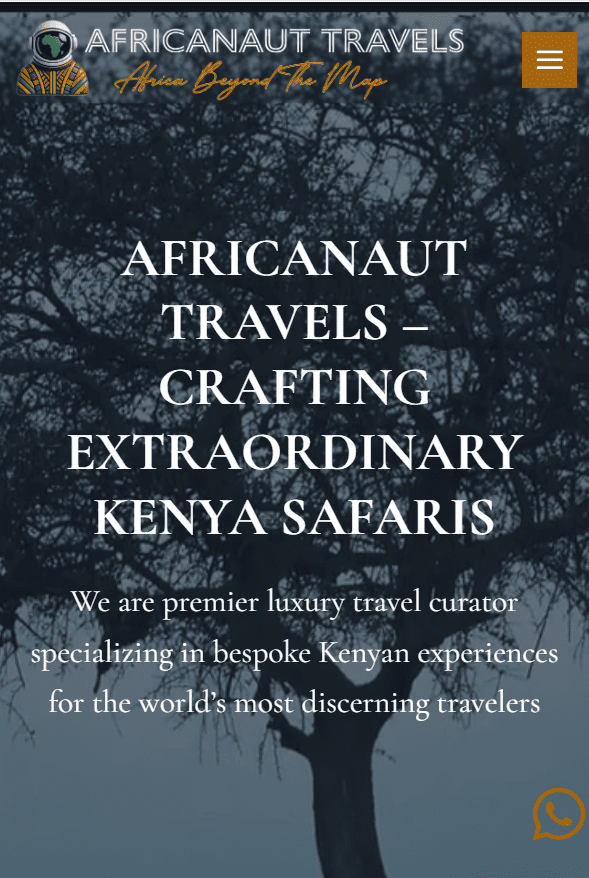 tours and travel web design